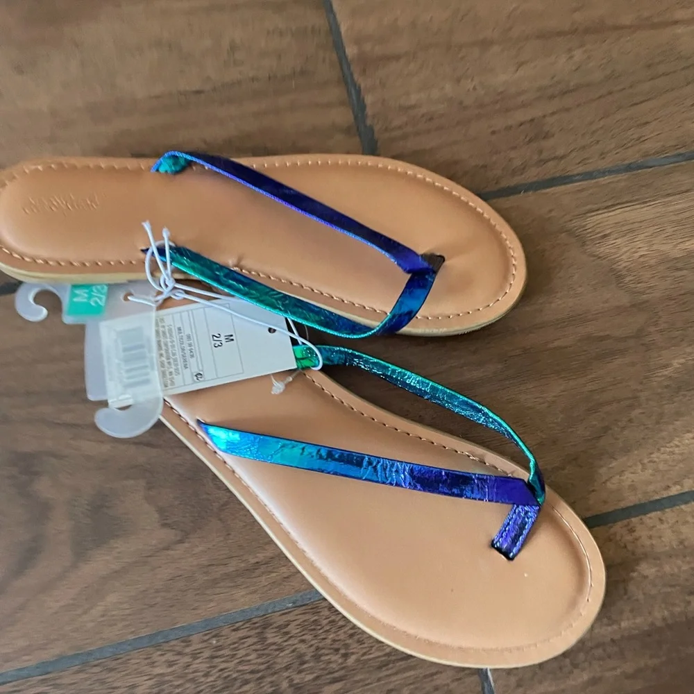 CAT & JACK Serena iridescent sandals - various
